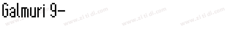 Galmuri 9字体转换